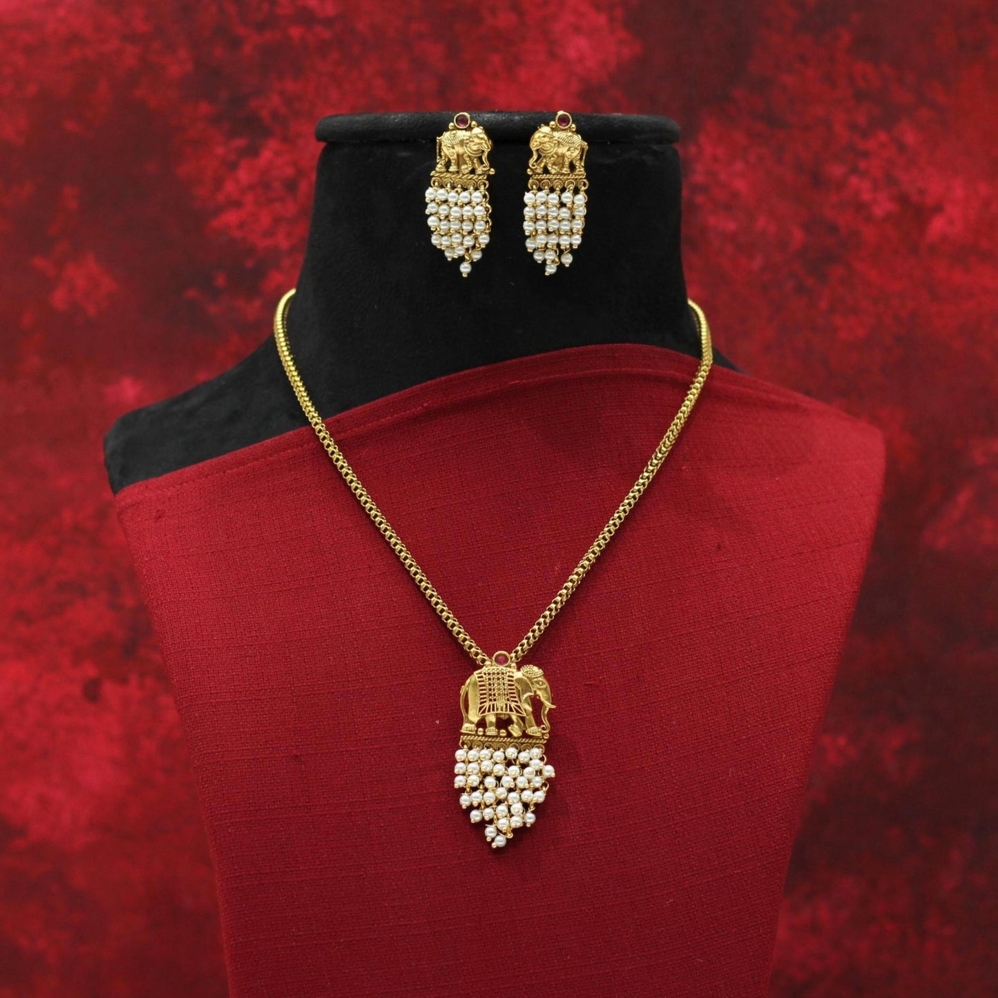 MATT CHAIN PENDENT NECKLACE SET