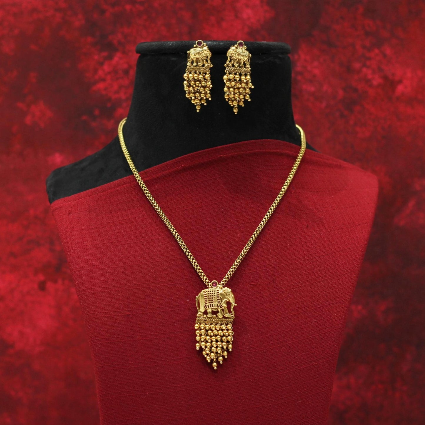 MATT CHAIN PENDENT NECKLACE SET