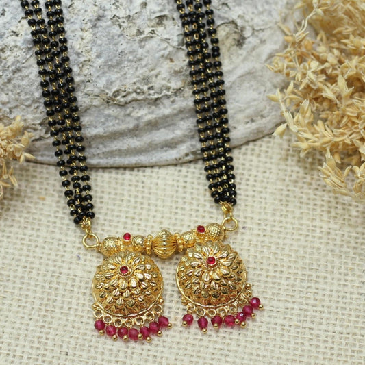 WATI MANGALSUTRA WITH 4 LAYER MALA