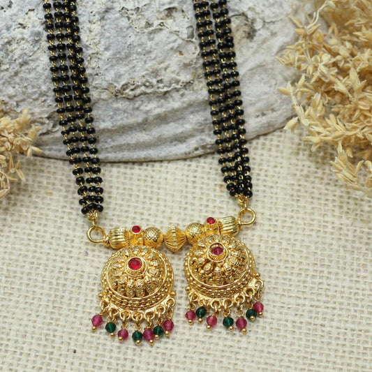 WATI MANGALSUTRA WITH 4 LAYER MALA