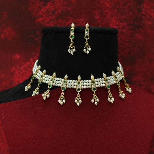 MOTI CHINCHPETI CHOKAR SET