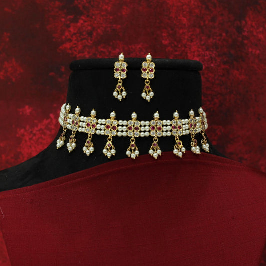 MOTI CHINCHPETI CHOKAR SET