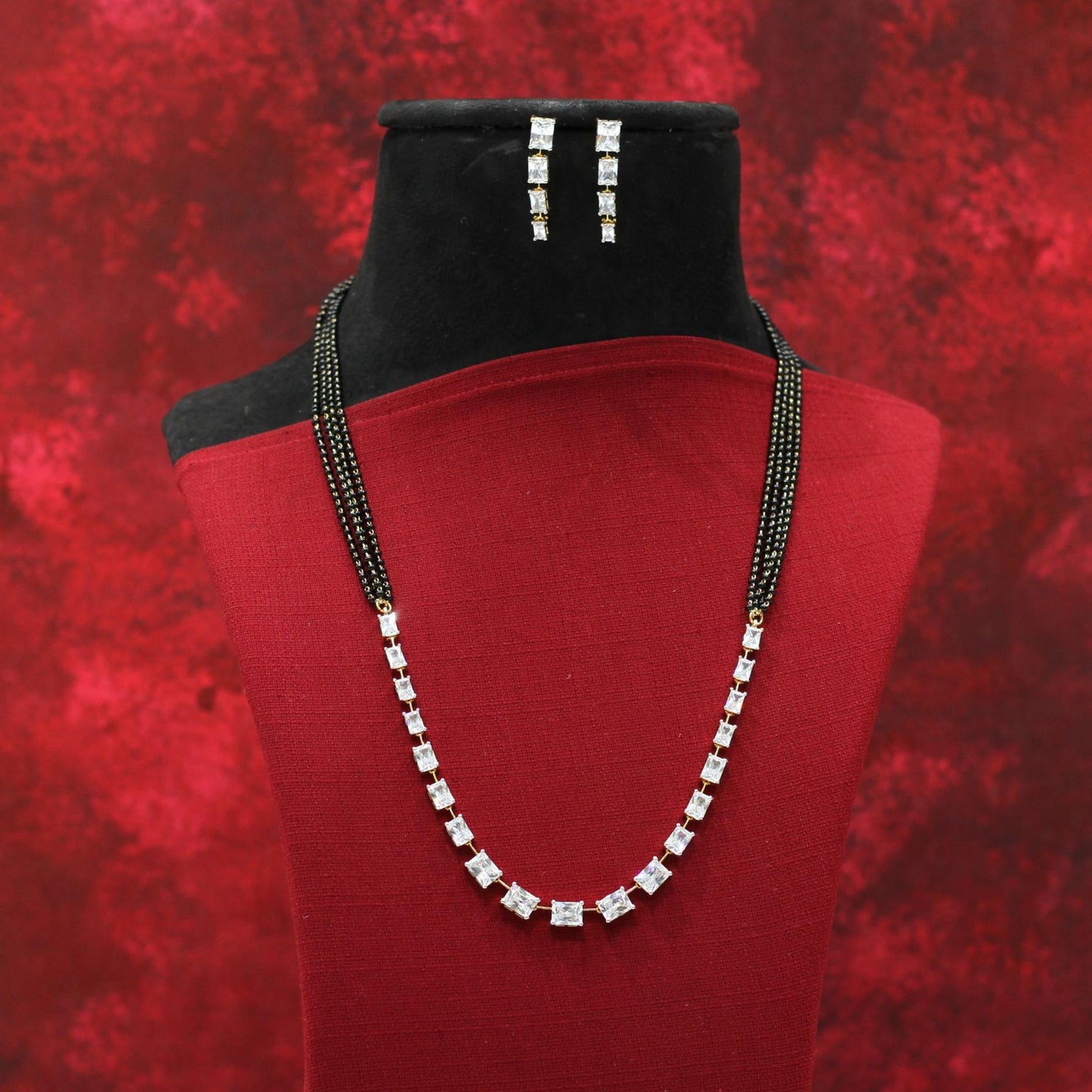 AD NECKLACE MANGALSUTRA SET