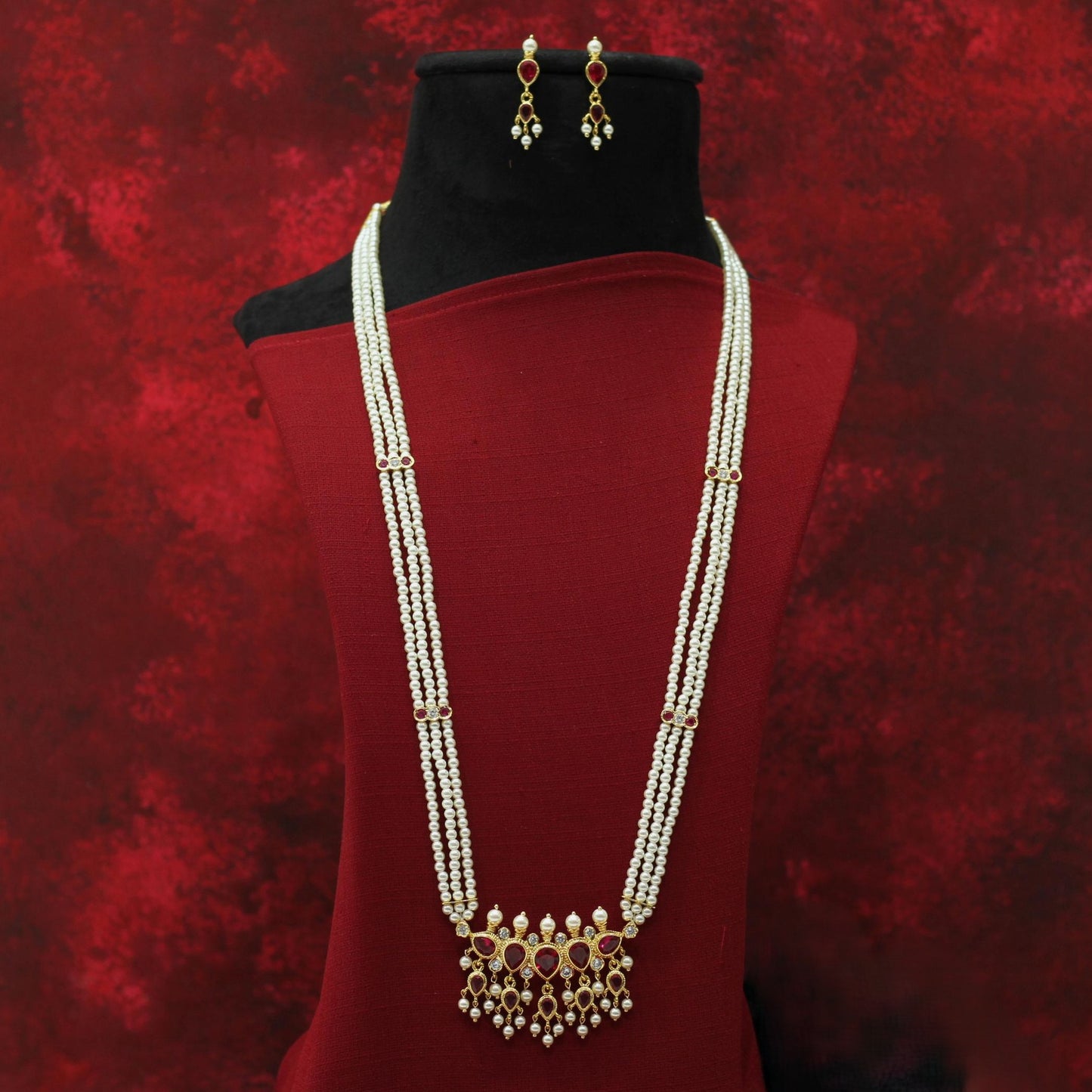 MOTI LONG TANMANI NECKLACE