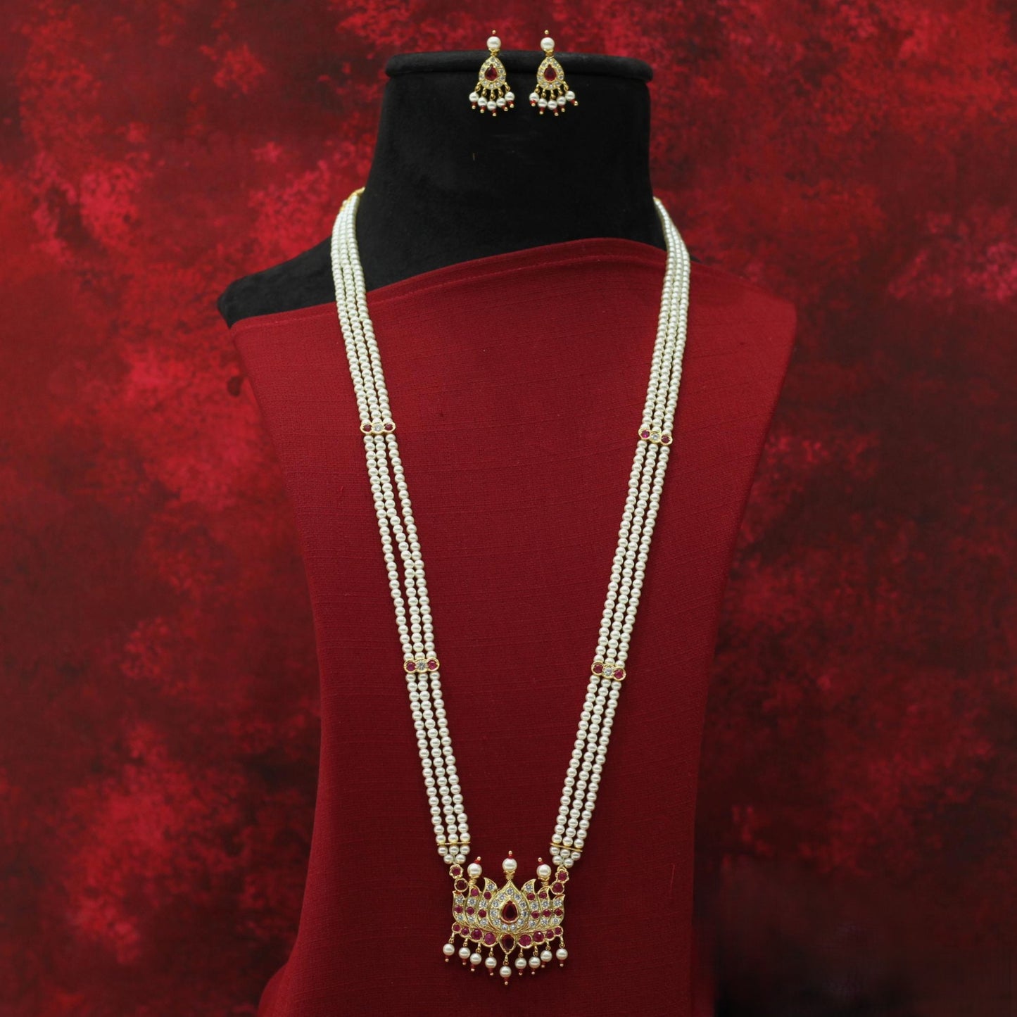MOTI LONG TANMANI NECKLACE