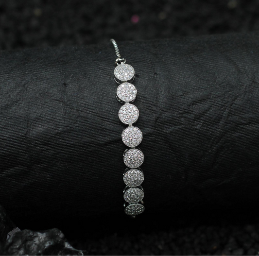 Silver Plated Kids To Adult All Size Adjustable Bracelet