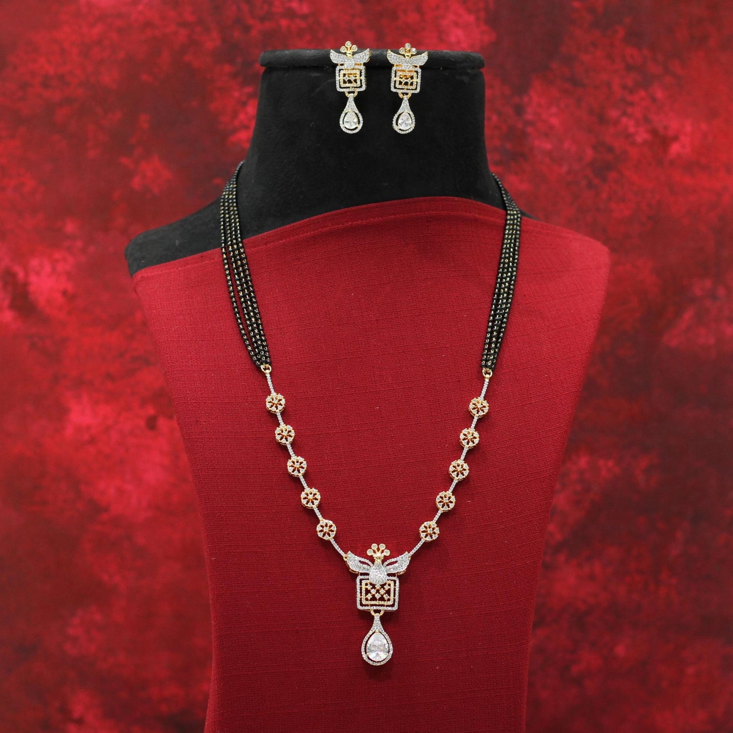 AD NECKLACE MANGALSUTRA SET
