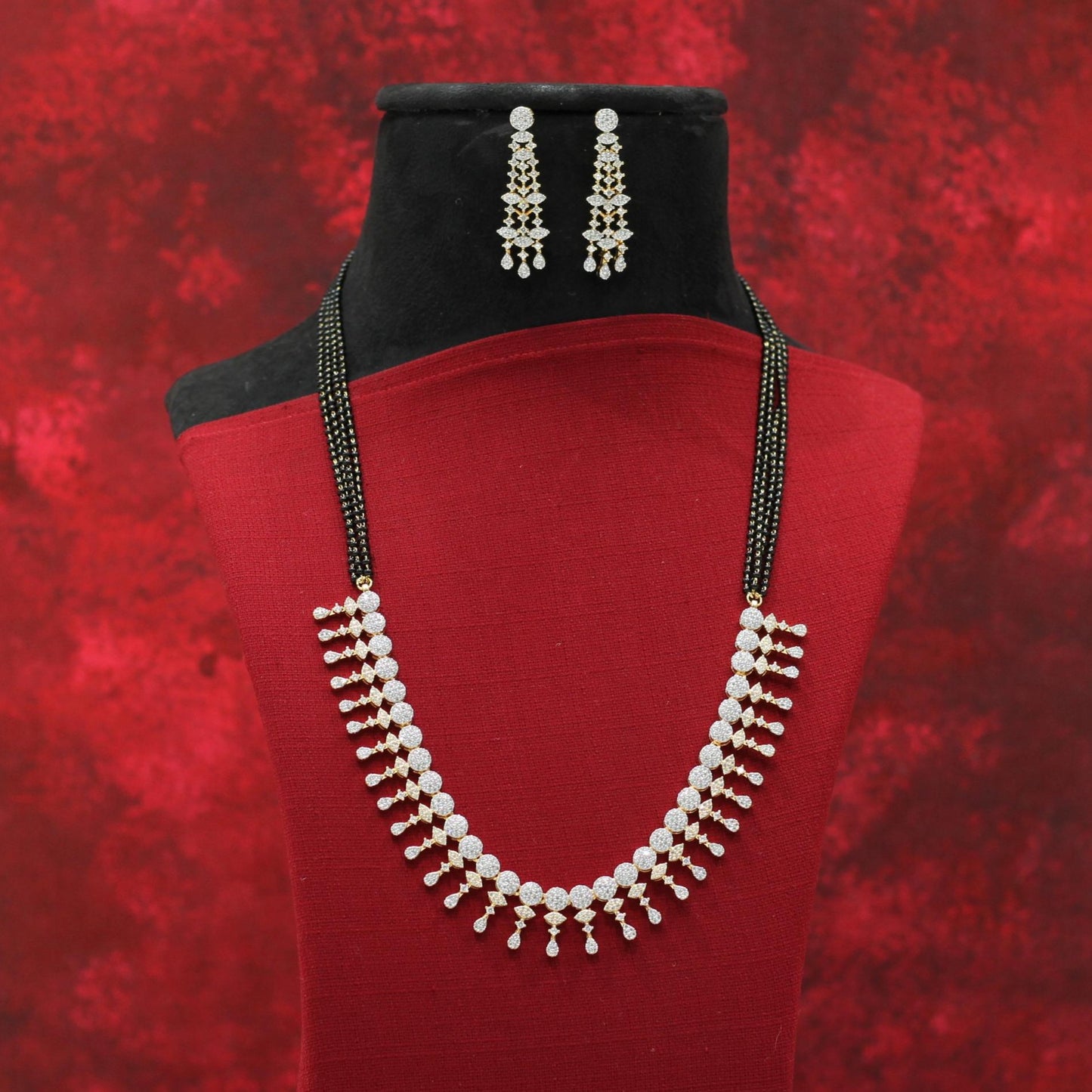 AD NECKLACE MANGALSUTRA SET