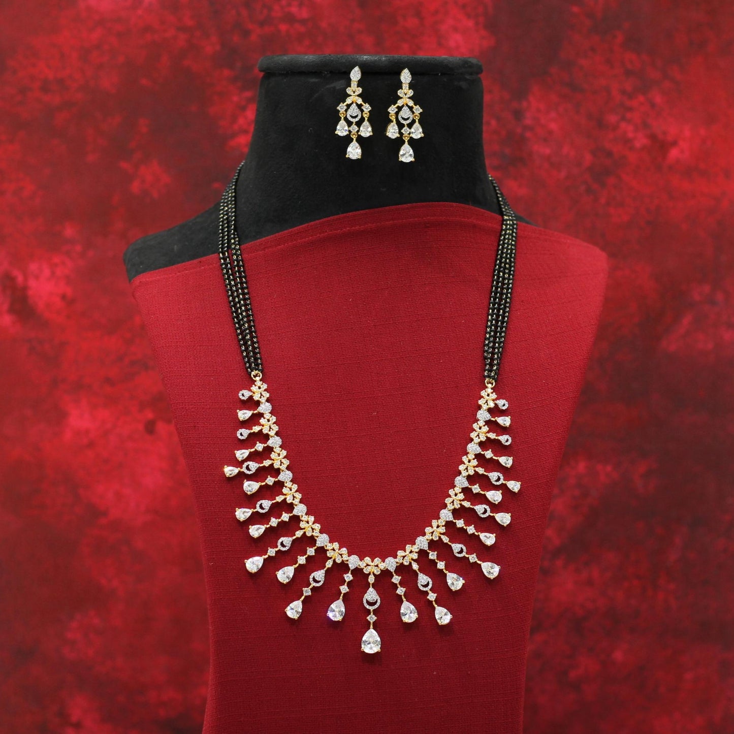 AD NECKLACE MANGALSUTRA SET