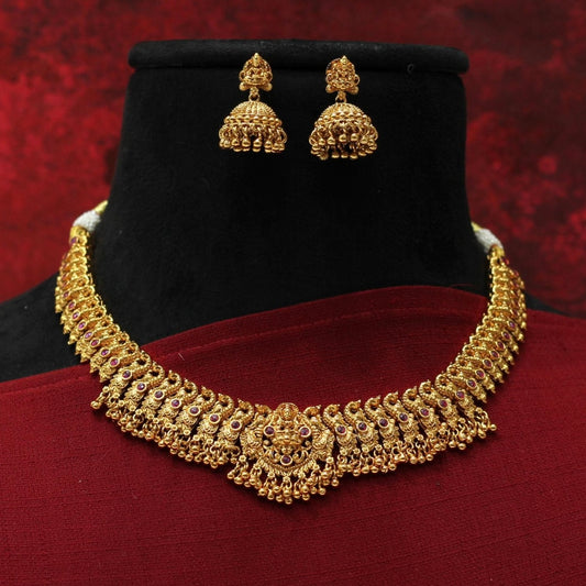 Matt Temple Necklace Set