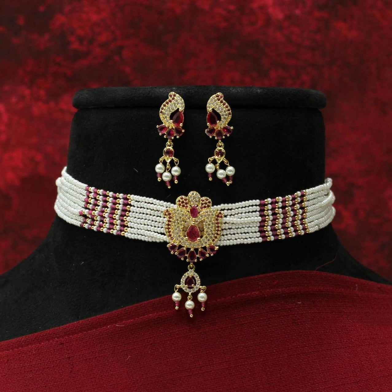 Moti Choker Set