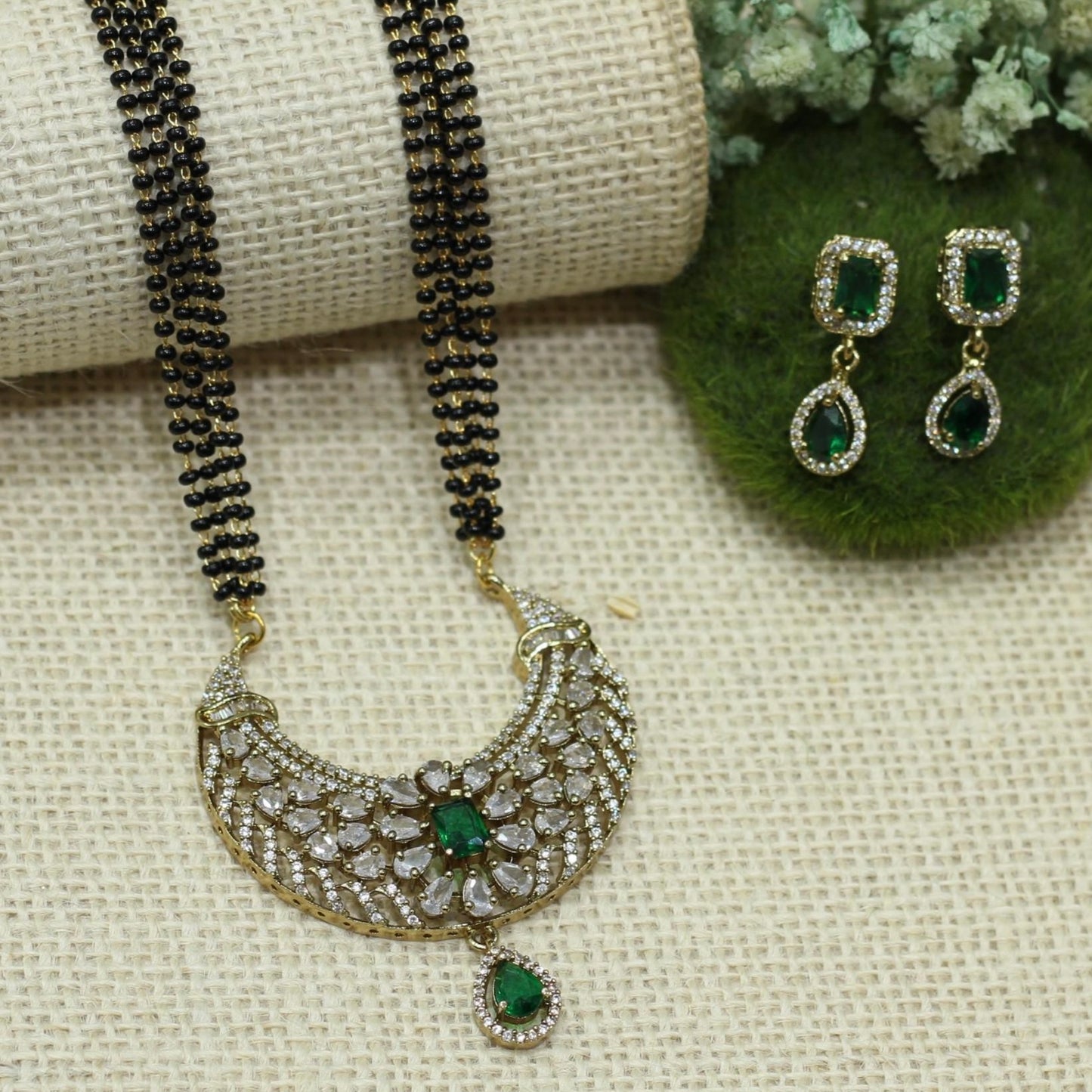 Victorian Antique Finish AD Mangalsutra