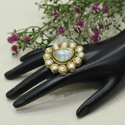 Kundan Finger Ring