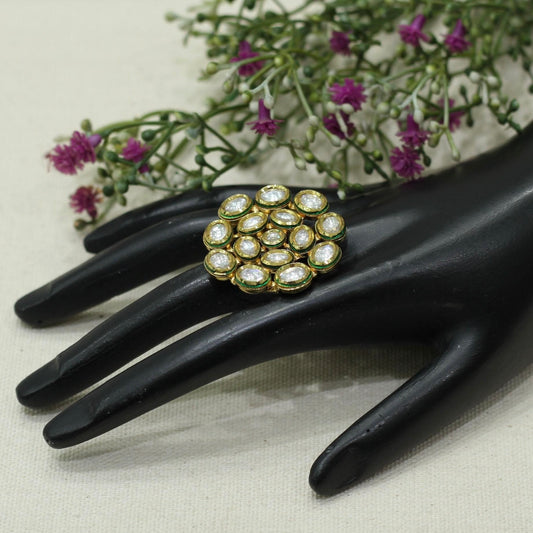 Kundan Finger Ring