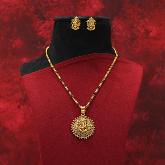 MATT CHAIN PENDENT NECKLACE SET