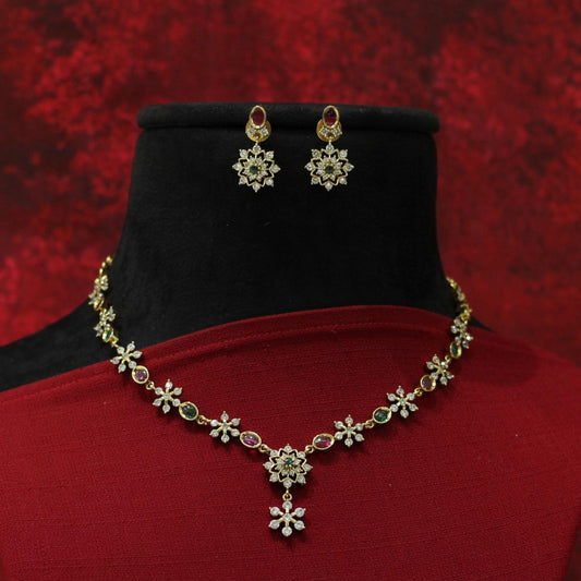 VICTORIAN ANTIQUE AD NECKLACE SET