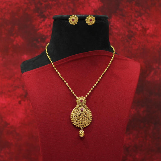 MATT CHAIN PENDENT NECKLACE SET