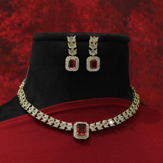 VICTORIAN ANTIQUE AD NECKLACE SET