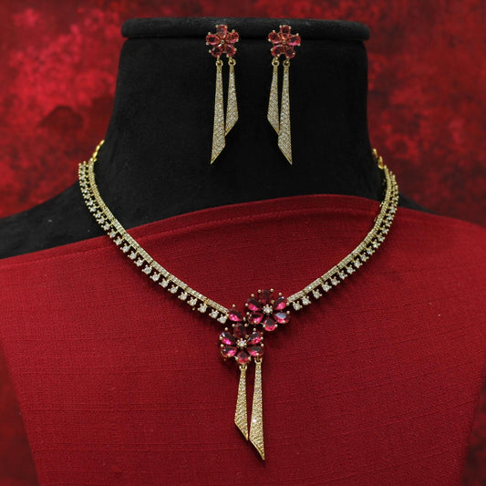 VICTORIAN ANTIQUE AD NECKLACE SET