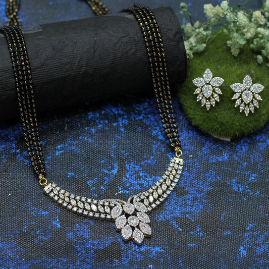 GOLD PLATED AD MANGALSUTRA WITH 4 LAYER MALA