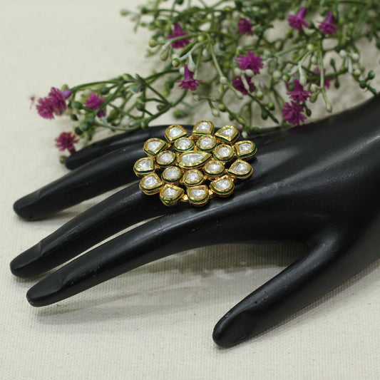 Kundan Finger Ring