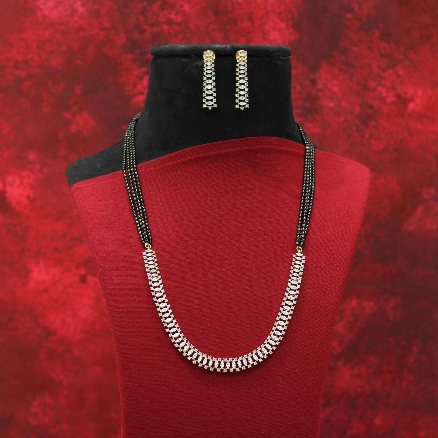 AD NECKLACE MANGALSUTRA SET