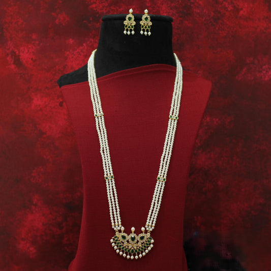 MOTI LONG TANMANI NECKLACE