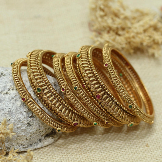 RAJWADI MATT 6PC SET BANGLE