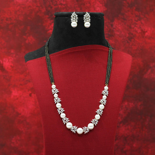 AD NECKLACE MANGALSUTRA SET
