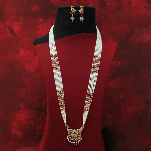 MOTI LONG TANMANI NECKLACE