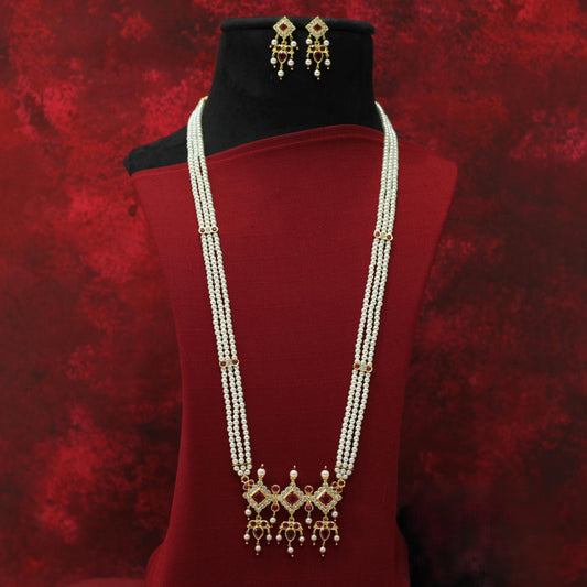 MOTI LONG TANMANI NECKLACE
