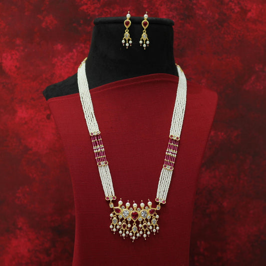 MOTI LONG TANMANI NECKLACE