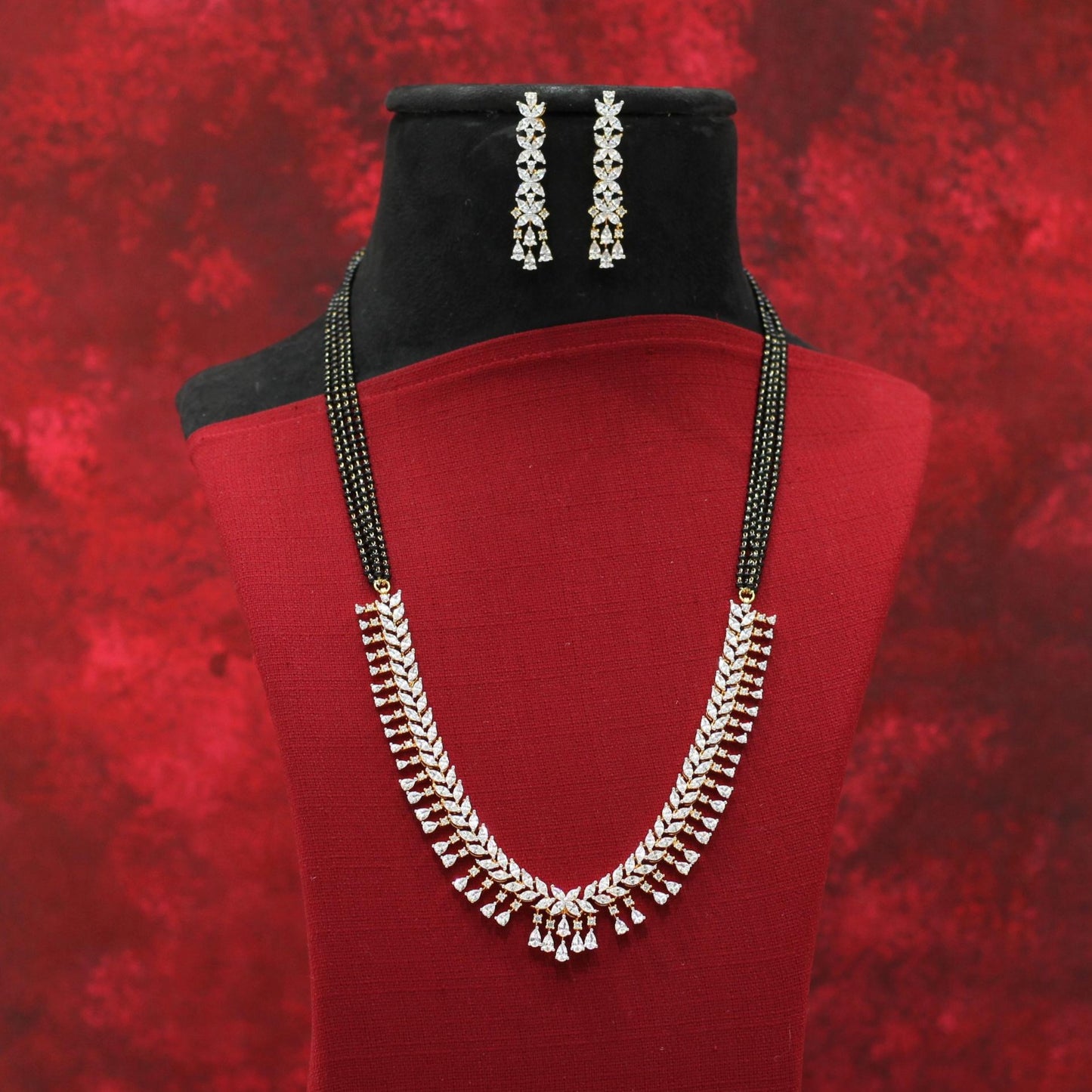AD NECKLACE MANGALSUTRA SET