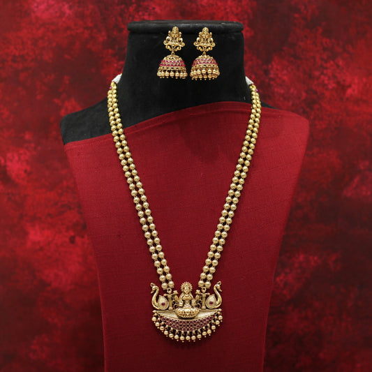 RAJWADI MATT NECKLACE SET