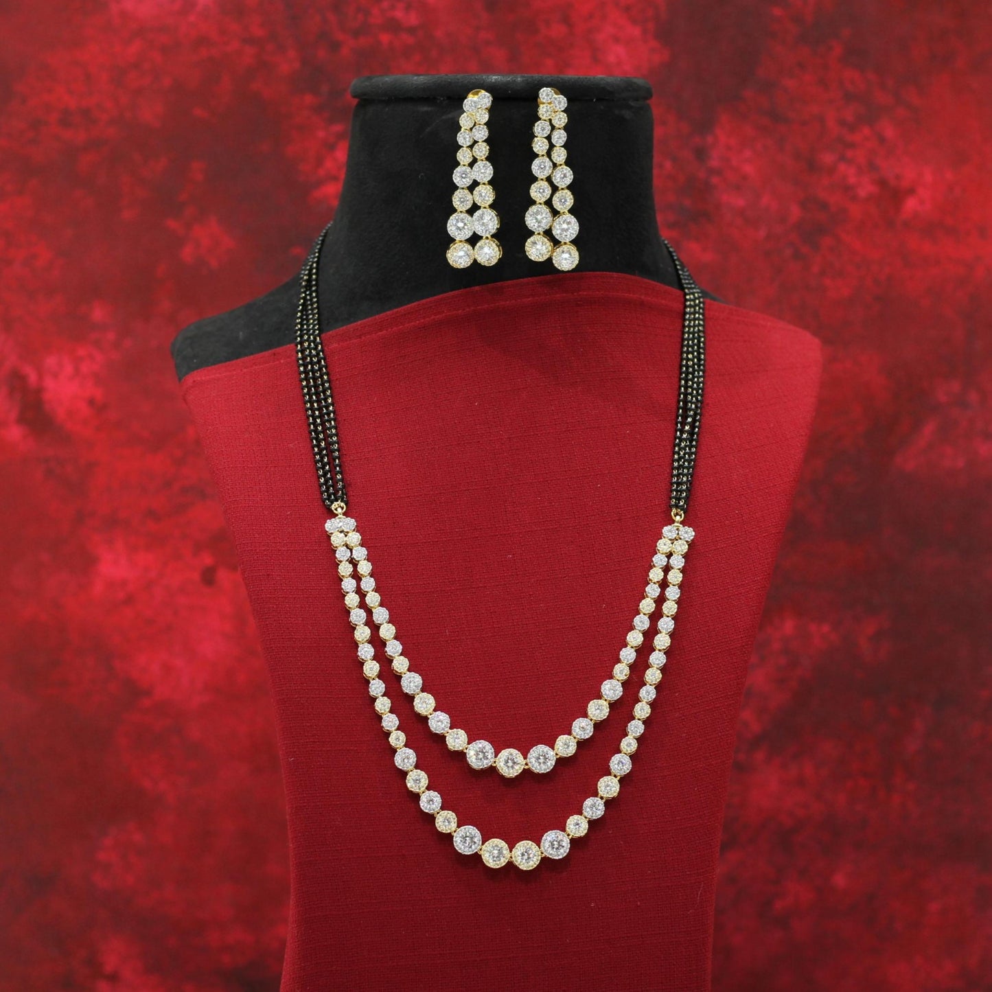 AD NECKLACE MANGALSUTRA SET