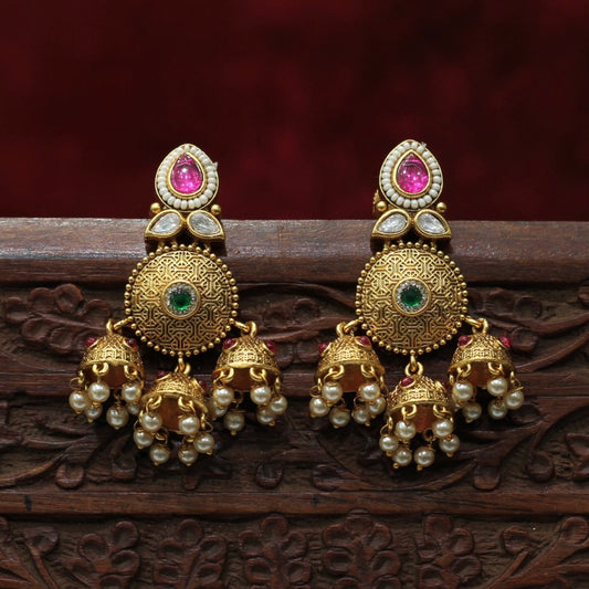 Rajwadi Matt Earring