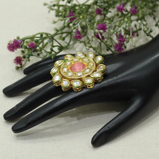 Kundan Finger Ring