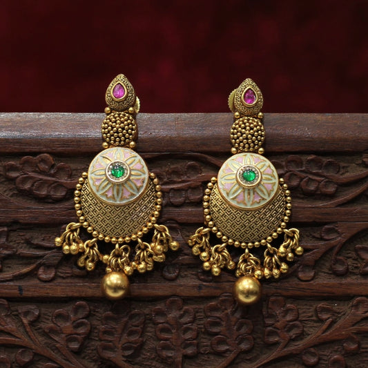 Rajwadi Matt Earring