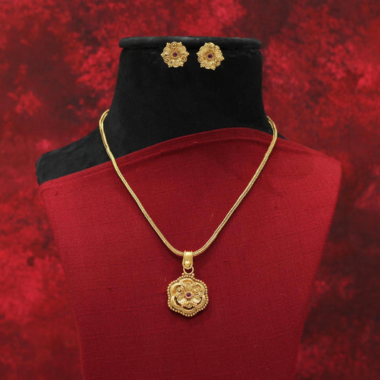 MATT CHAIN PENDENT NECKLACE SET