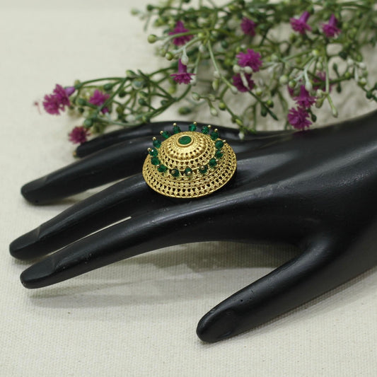 Rajwadi Matt Finger Ring