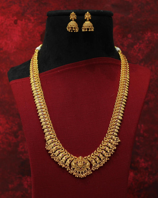 Matt Finish Long Necklace Set