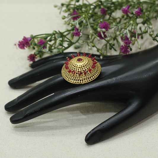 Rajwadi Matt Finger Ring