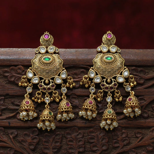 Rajwadi Matt Earring
