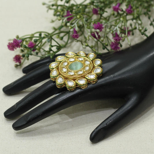 Kundan Finger Ring