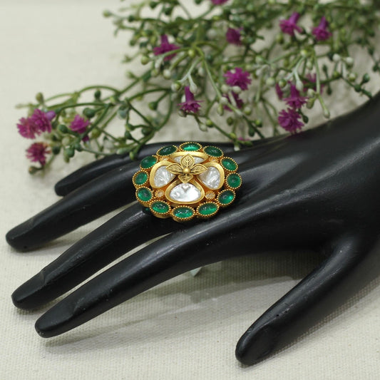 Kundan Finger Ring