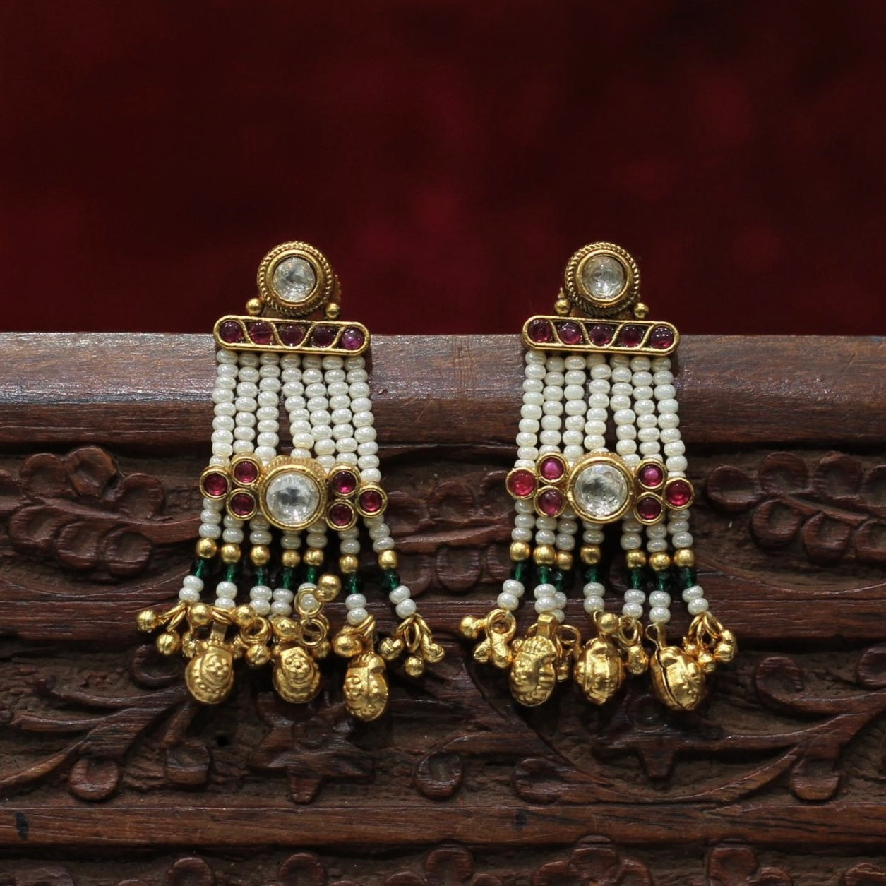 Rajwadi Matt Earring