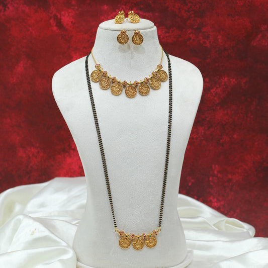 NECKLACE AND MANGALSUTRA COMBO SET