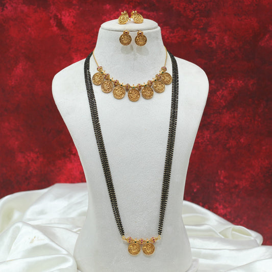 NECKLACE AND MANGALSUTRA COMBO SET