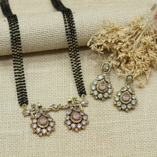 VICTORIAN AD WATI MANGALSUTRA WITH 4LAYER MALA