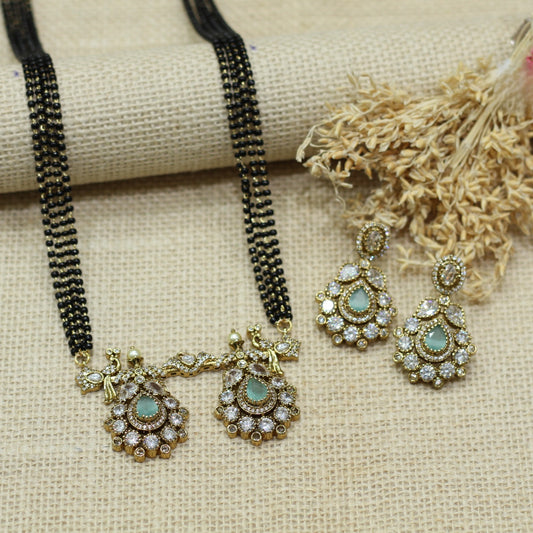 VICTORIAN AD WATI MANGALSUTRA WITH 4LAYER MALA